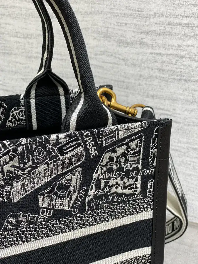 Top Tote Shopping Bag Paris Map Series, Small Size