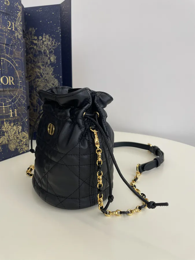 Miss Caro Bucket Bag in Black