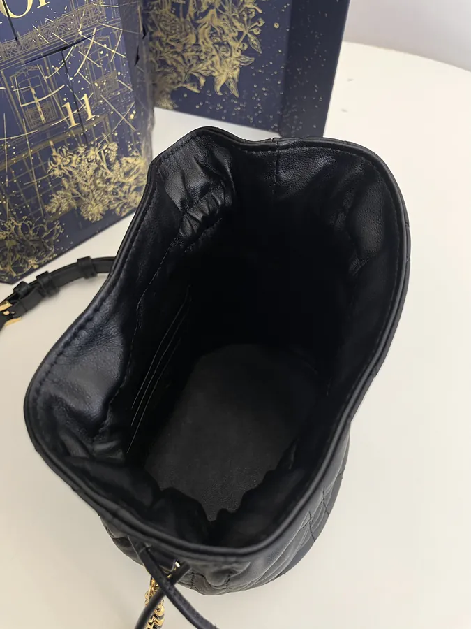 Miss Caro Bucket Bag in Black