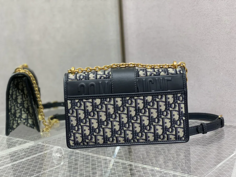 Montaigne 30 Series Blue Leather Bag