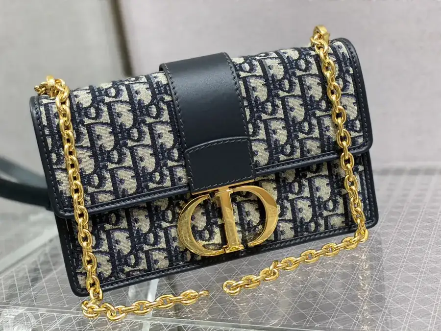 Montaigne 30 Series Blue Leather Bag
