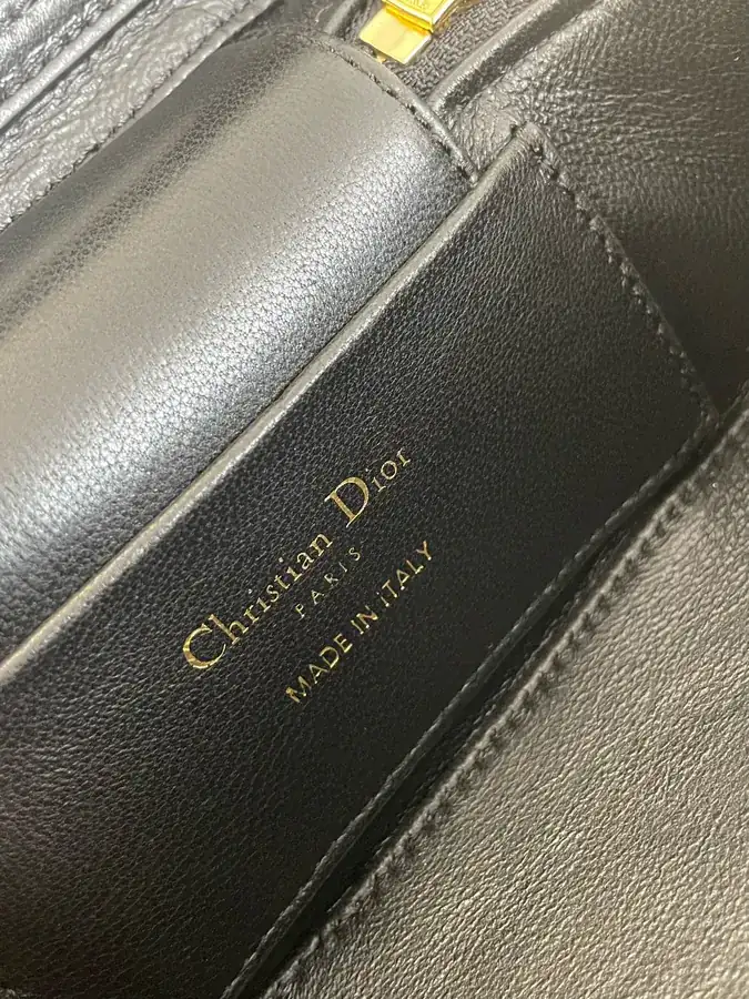 30 Montaigne Mini Vanity Bag in Black Calfskin