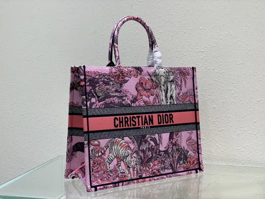 P600 Pink Elephant Book Tote