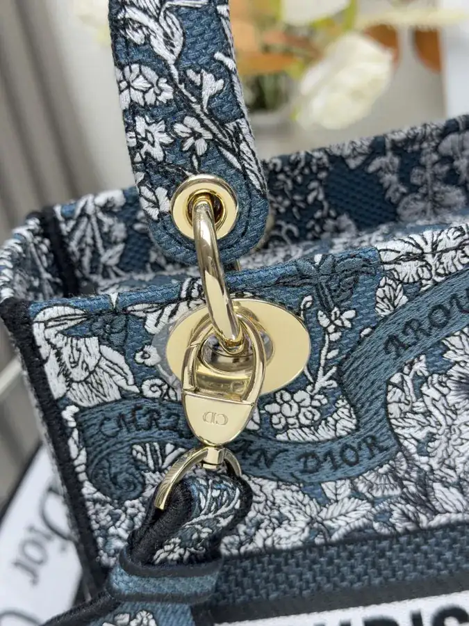 Christian Dior Star Green Five Patch Embroidered Lady Bag