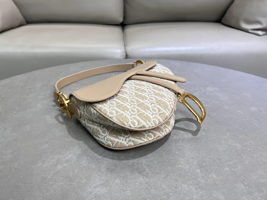 Maria Grazia Chiuri Saddle Bag in Natural Color