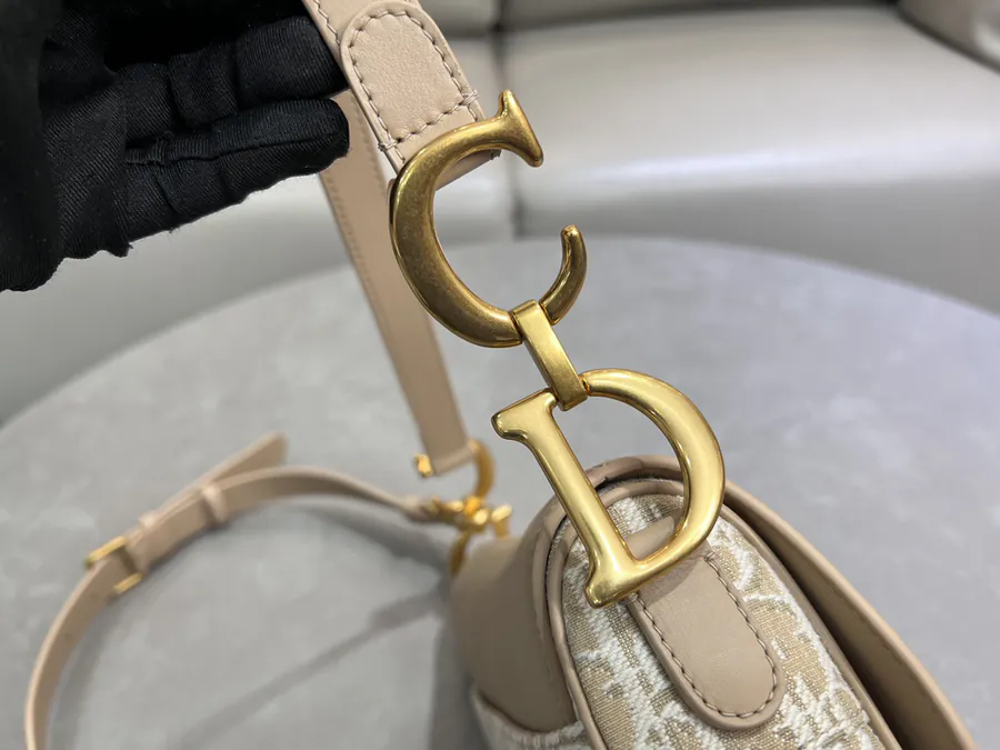 Maria Grazia Chiuri Saddle Bag in Natural Color