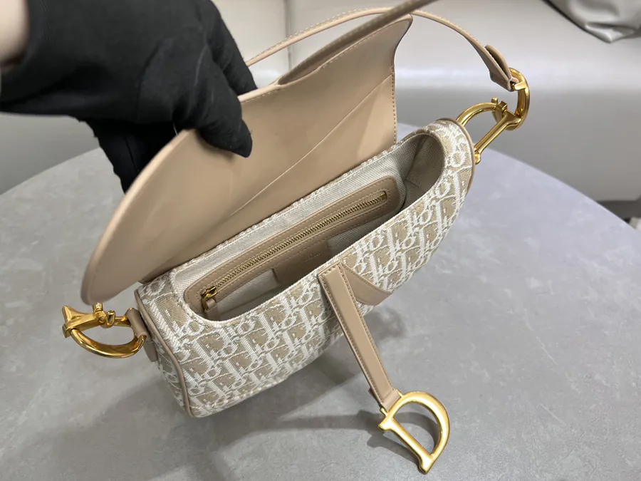 Maria Grazia Chiuri Saddle Bag in Natural Color