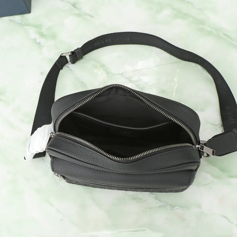 Rider 2.0 Zip Messenger Bag Black Oblique Print
