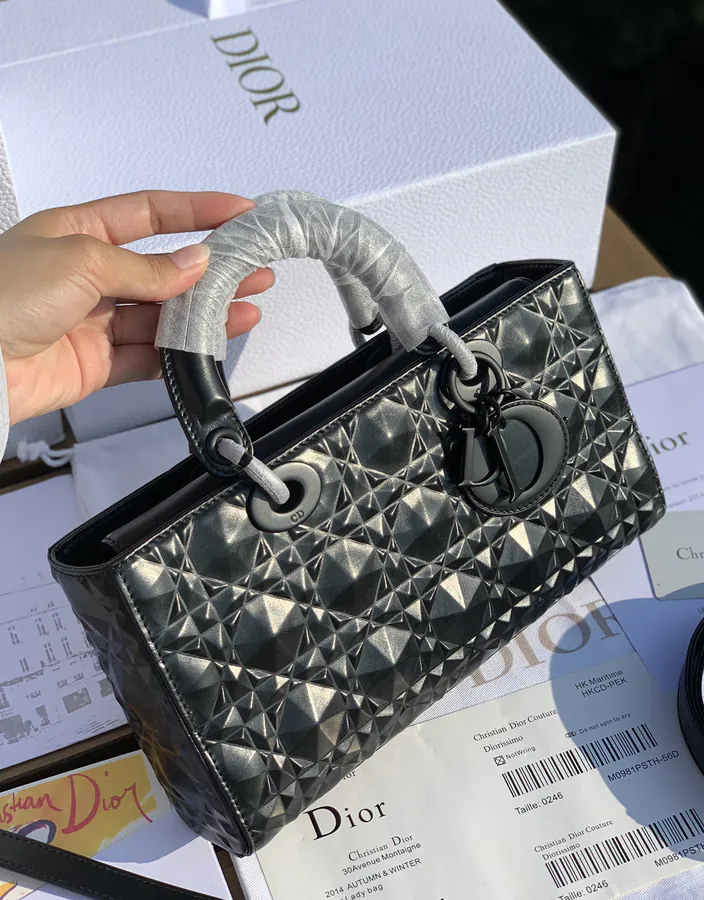 Lady D Joy Diamond Rhinestone Bucket Bag