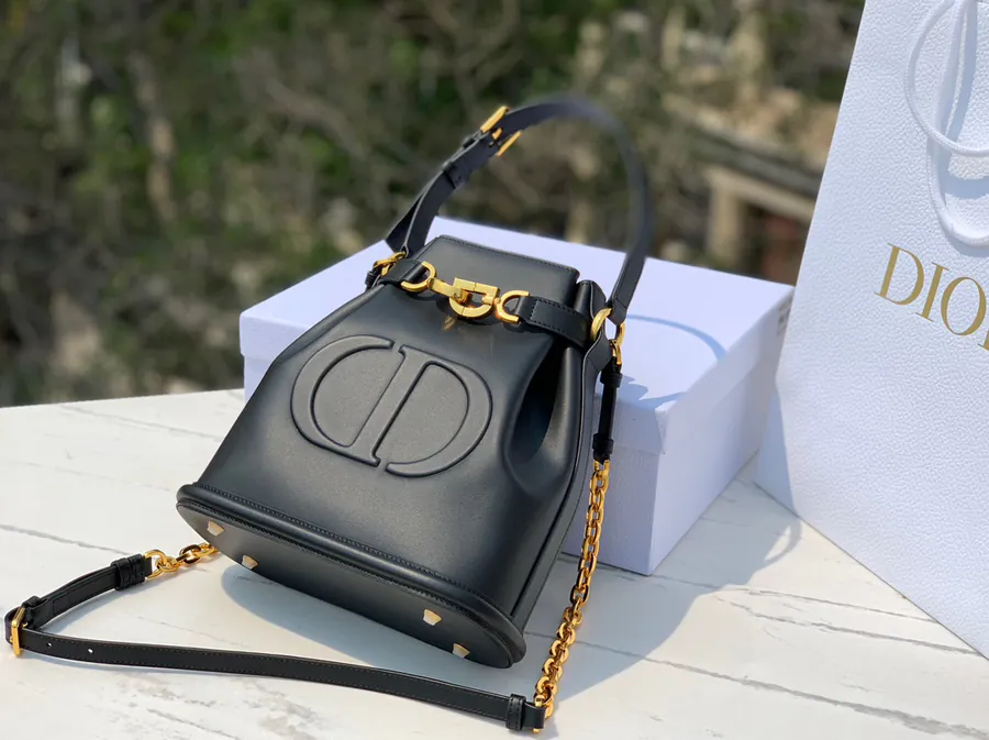 CEST Full Leather Bucket Bag with Unique Design
