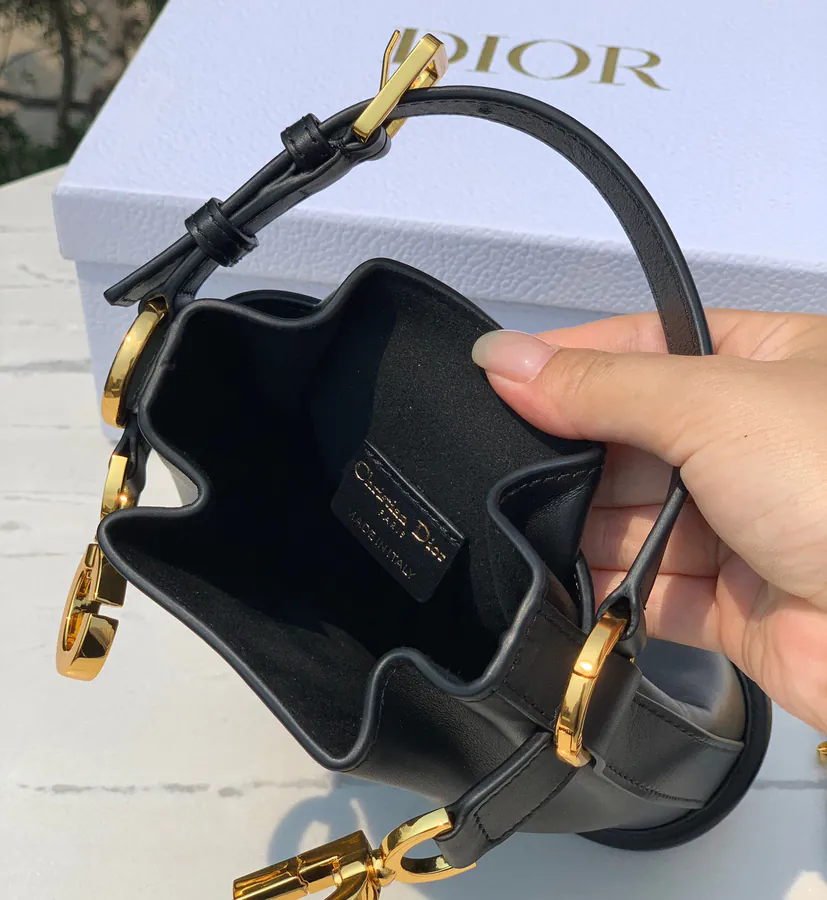CEST Full Leather Bucket Bag Mini Size