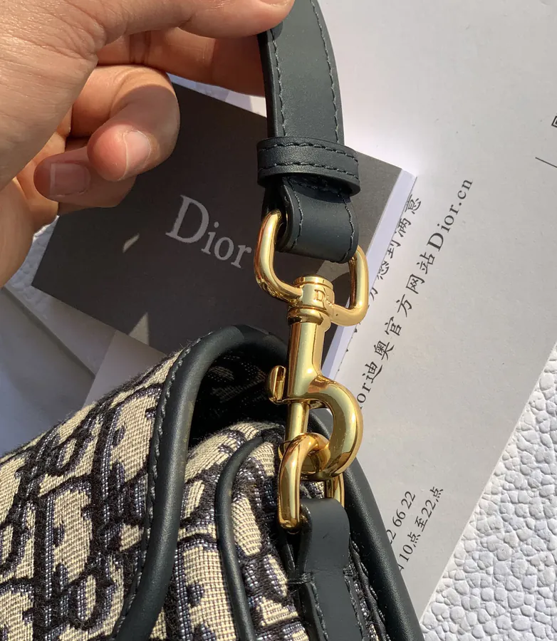 D House Monogram Embroidered Bobby Shoulder Bag Mini Size