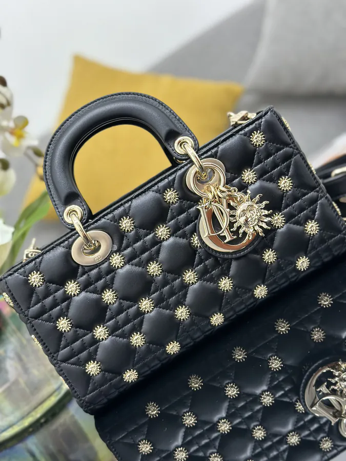 Lady D Joy Crossbody with Gold Sun Studs