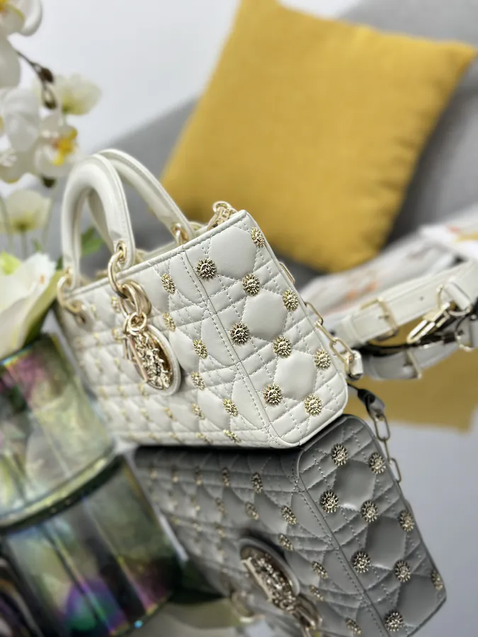 Lady D Joy Crossbody with Gold Sun Studs