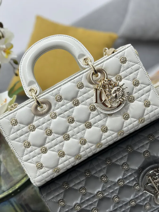 Lady D Joy Crossbody with Gold Sun Studs