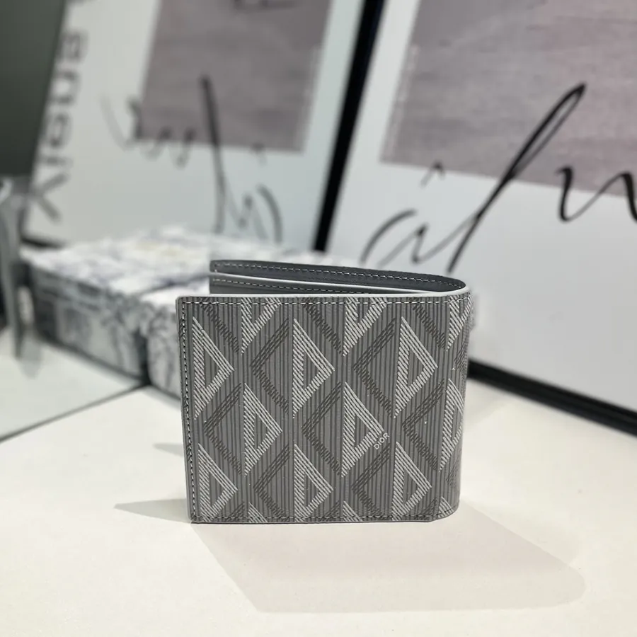 Marc Bohan Diamond Wallet in Grained Calfskin