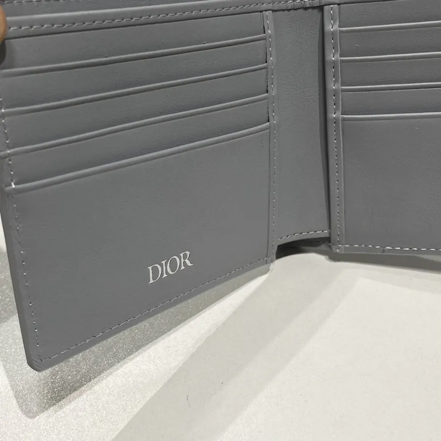 Marc Bohan Diamond Wallet in Grained Calfskin