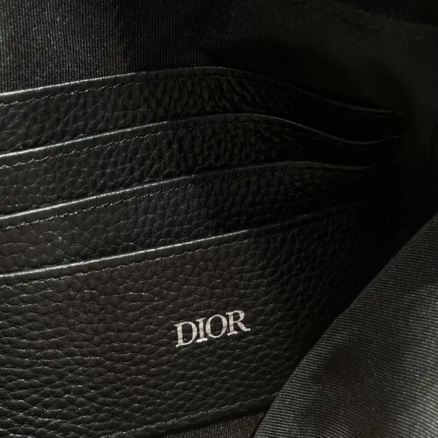 DI*R A4 Zip Tote Grained Calfskin Handle Oblique Print