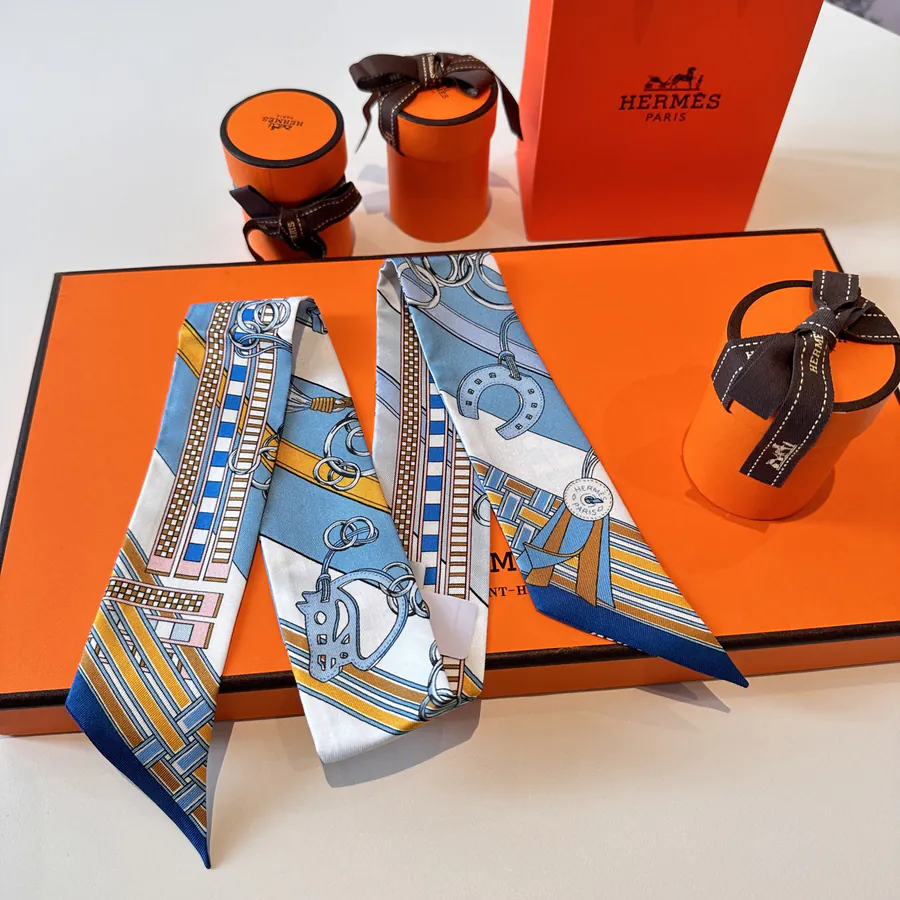 H Home New Scarf Luxury and Symbolic, 100% Heavyweight Silk Taffeta