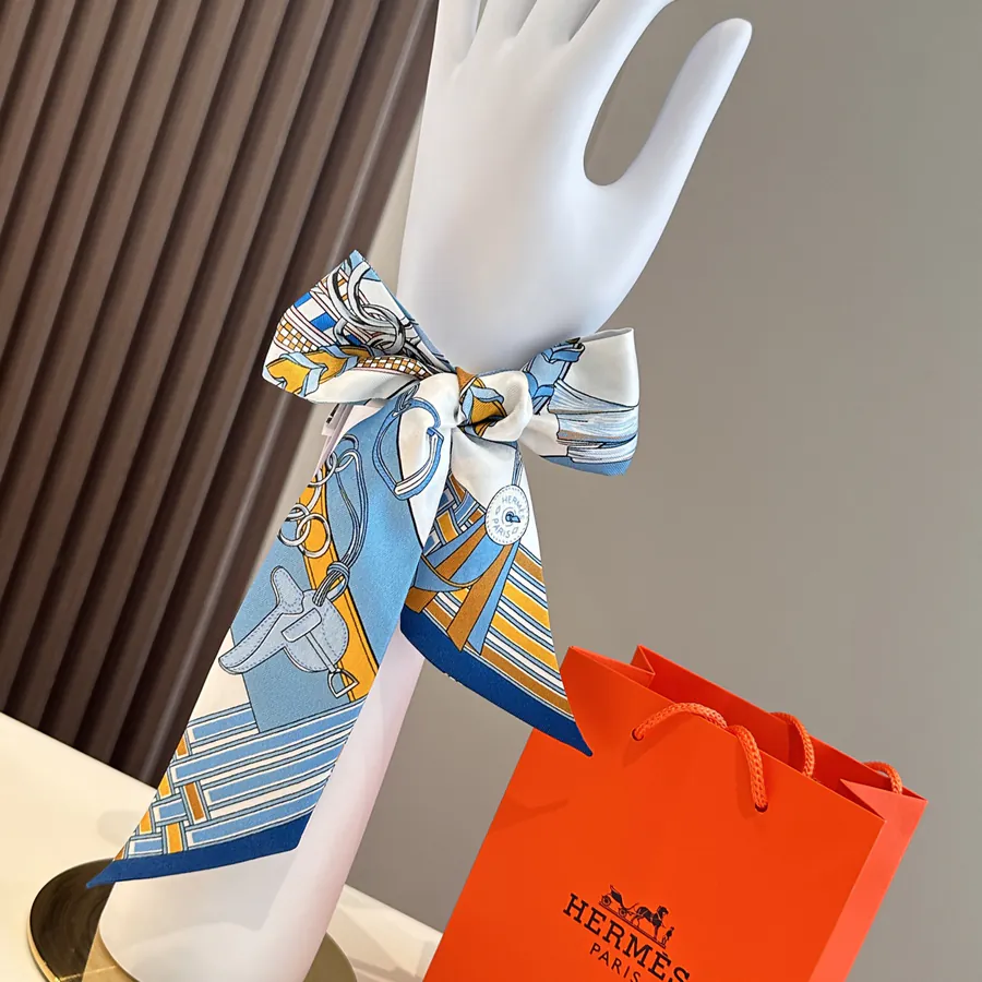 H Home New Scarf Luxury and Symbolic, 100% Heavyweight Silk Taffeta