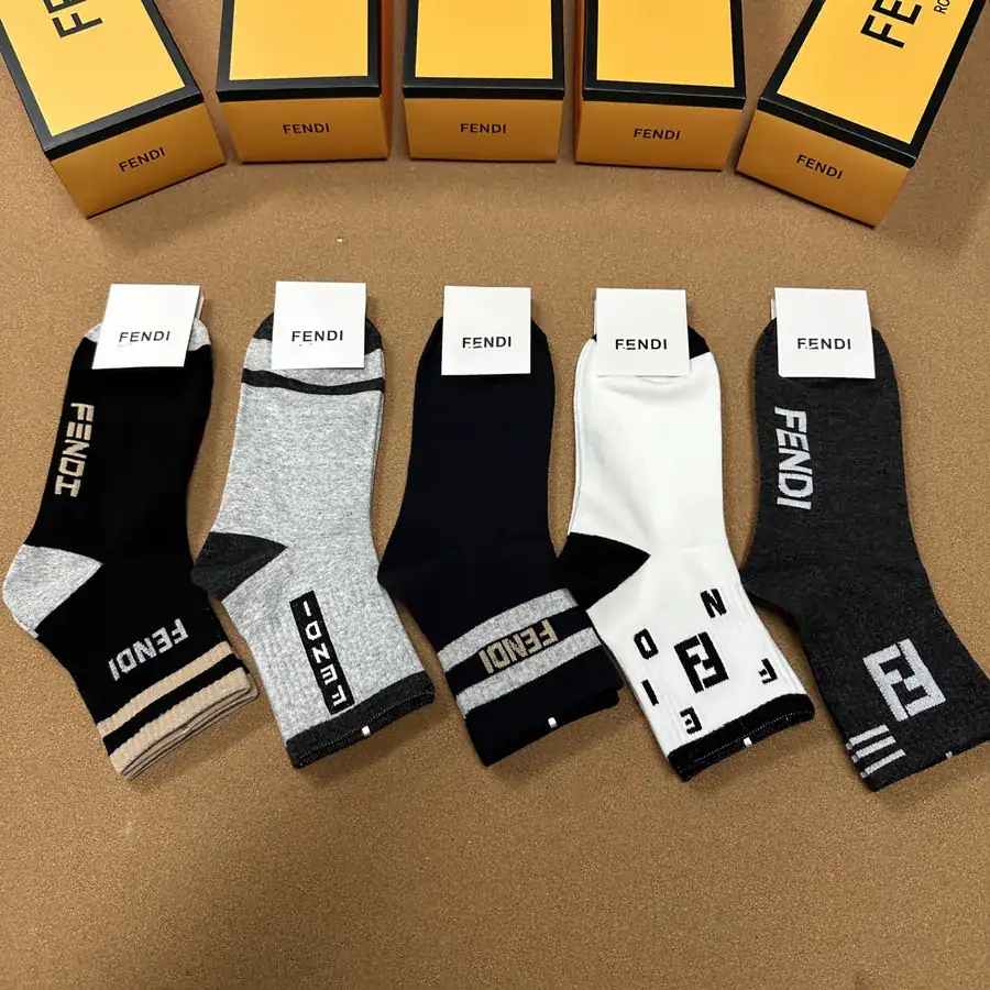 F New Classic Logo Crew Socks for Men