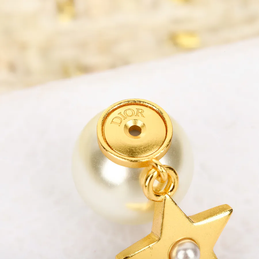D!or 25 Star shaped Pearl Earrings