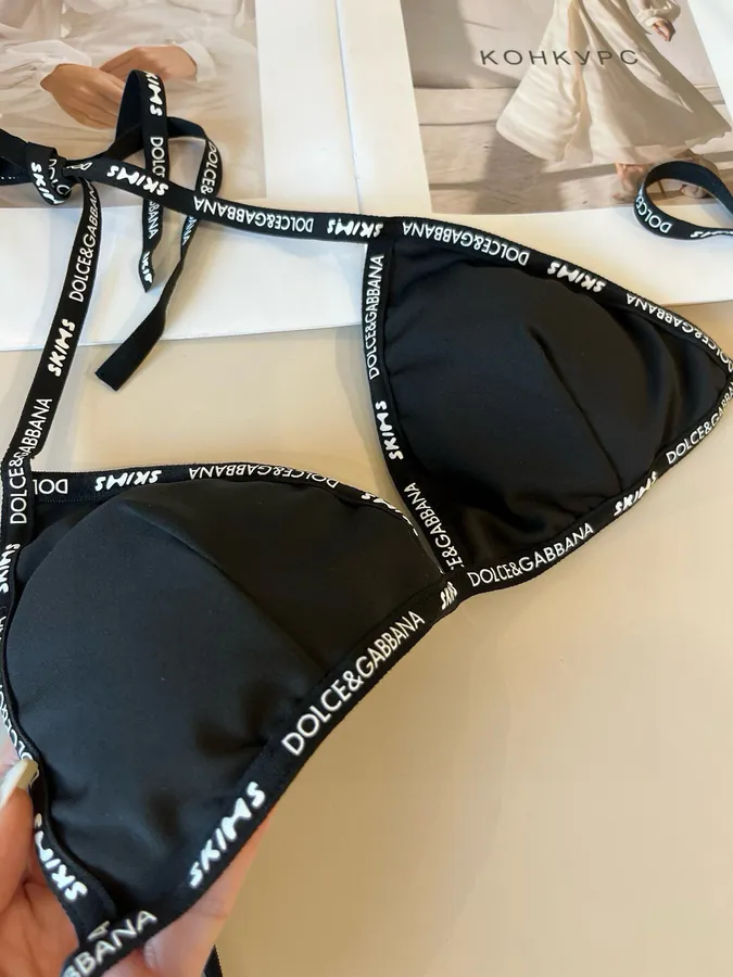 D&G New Split Strap Bag Black and White
