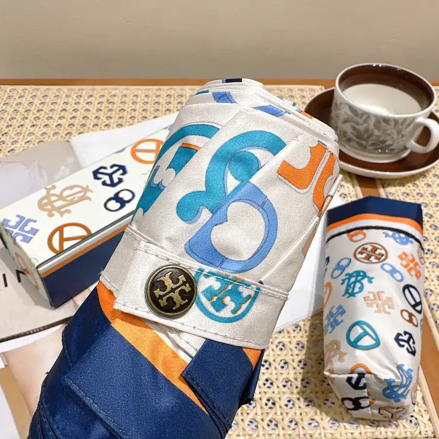 Tory Burch Classic Pocket Umbrella with Convenient Hook