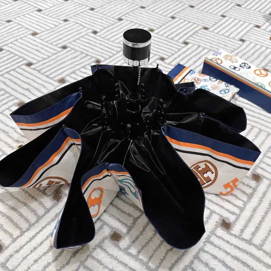 Tory Burch Classic Pocket Umbrella with Convenient Hook