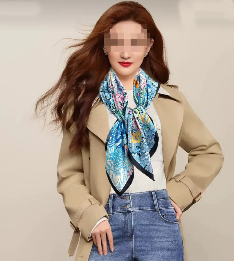Ames 2025 New Collection Silk Scarf Elegant and Timeless