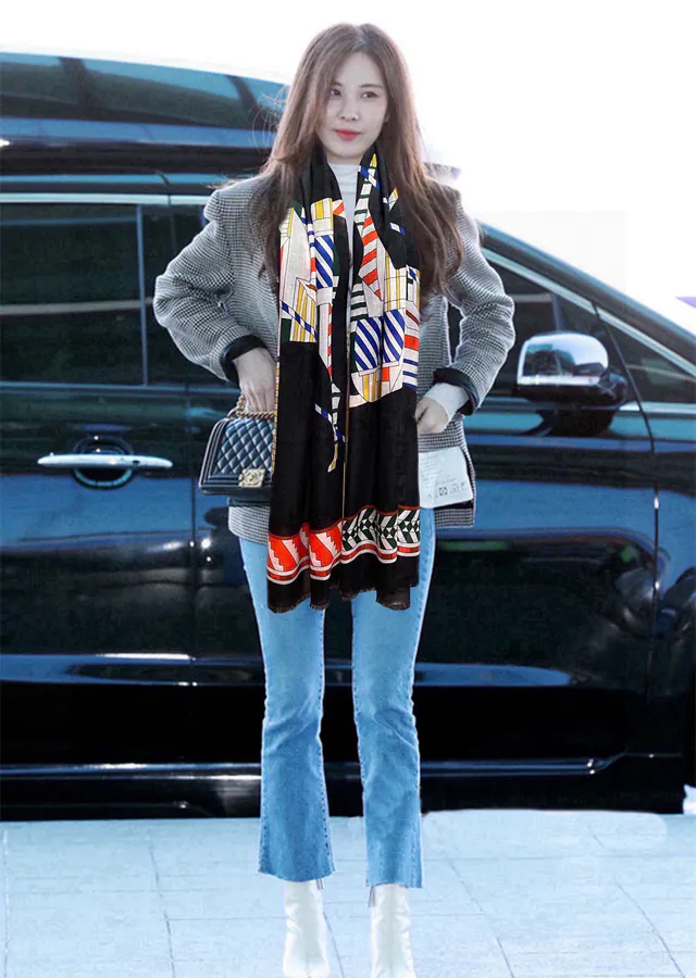 Ames 2025 New Arrival Printed Cashmere Scarf
