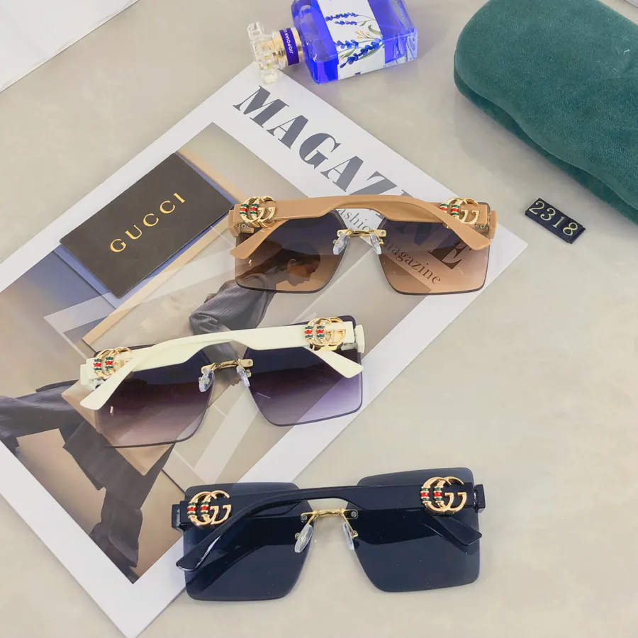 Gucc* New Ladies Sunglasses Trendy Casual Shades for Driving, Travel, and Vacation