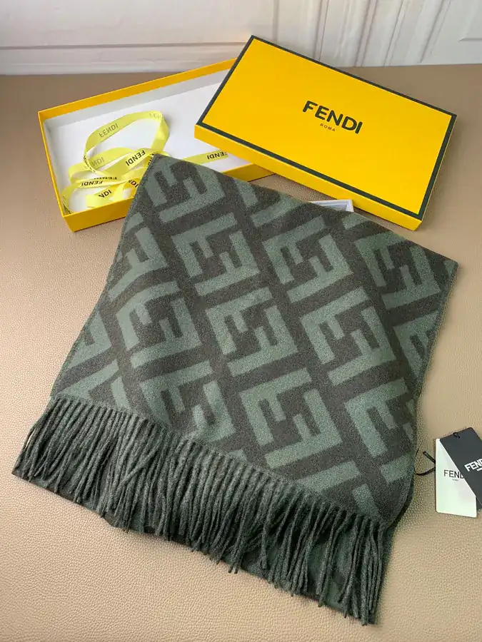 FF Bucket Scarf with Vintage Pattern