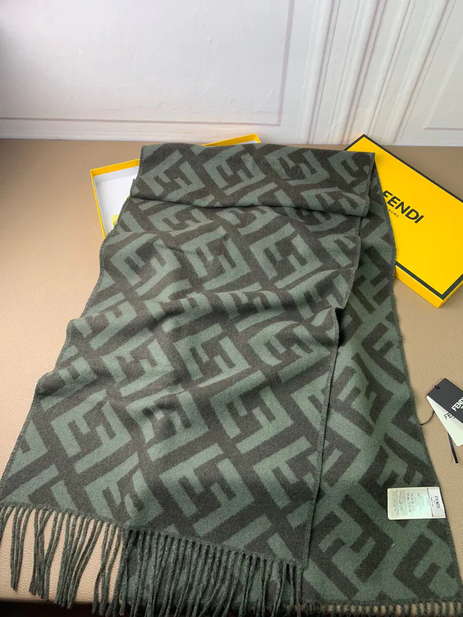 FF Bucket Scarf with Vintage Pattern