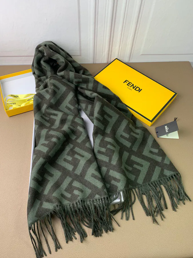 FF Bucket Scarf with Vintage Pattern