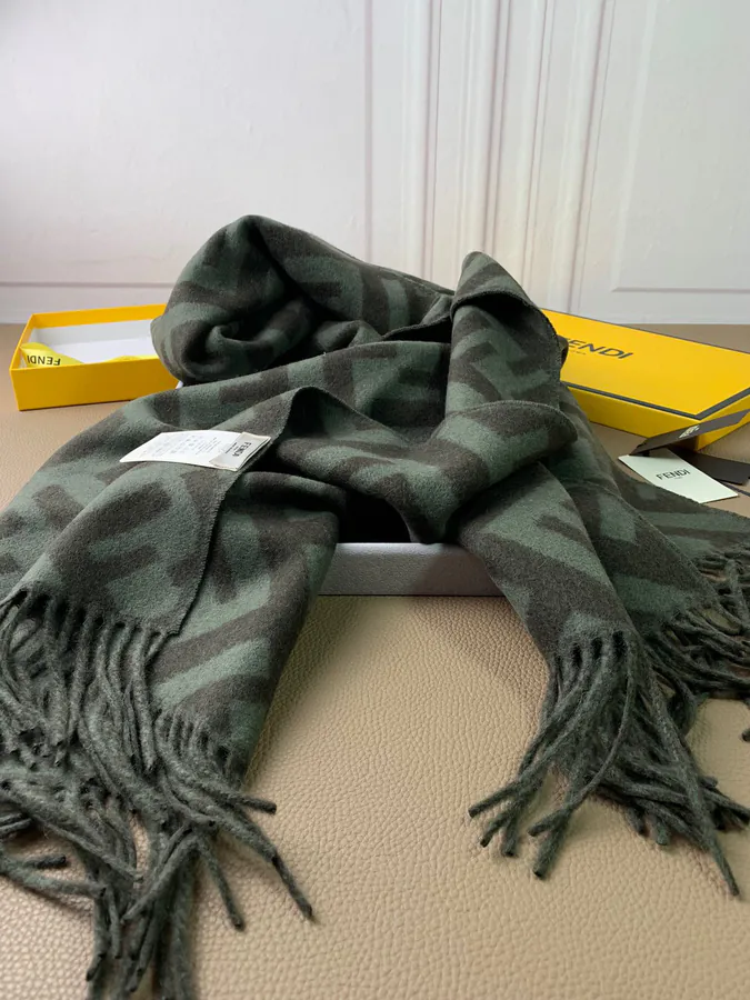 FF Bucket Scarf with Vintage Pattern