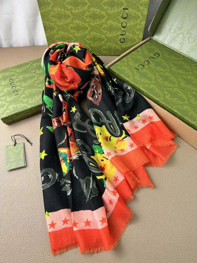 G Family Cashmere Print Scarf