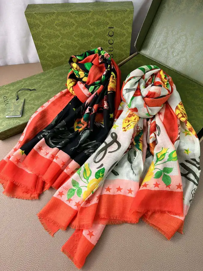 G Family Cashmere Print Scarf