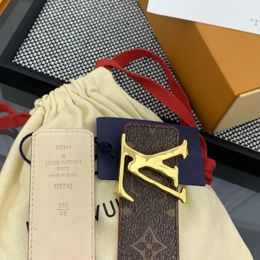 Pharrell Williams New Steamer Monogram Canvas Belt with LV Initiales