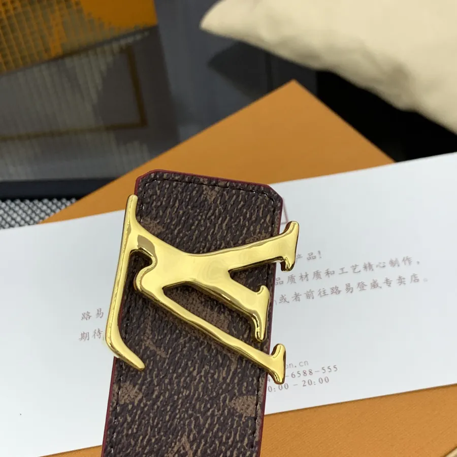 Pharrell Williams New Steamer Monogram Canvas Belt with LV Initiales