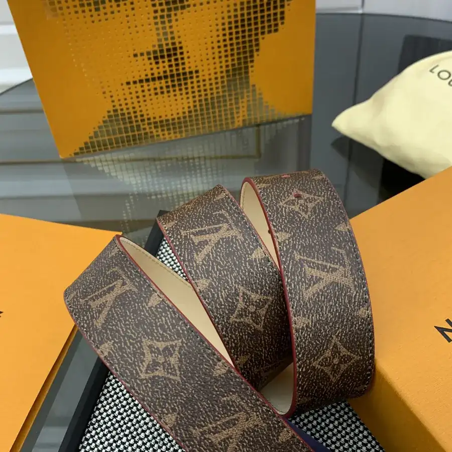 Pharrell Williams New Steamer Monogram Leather Belt