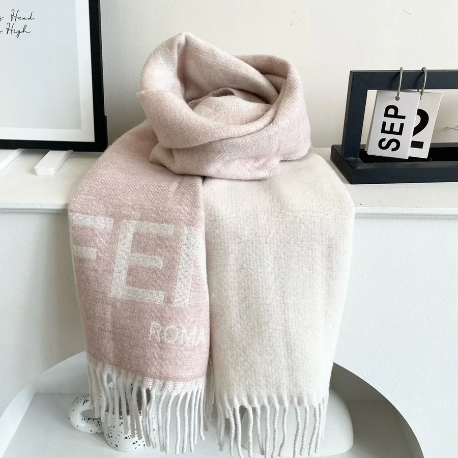 FF Latest Launch Double Sided Double Color Jacquard Gradient Scarf