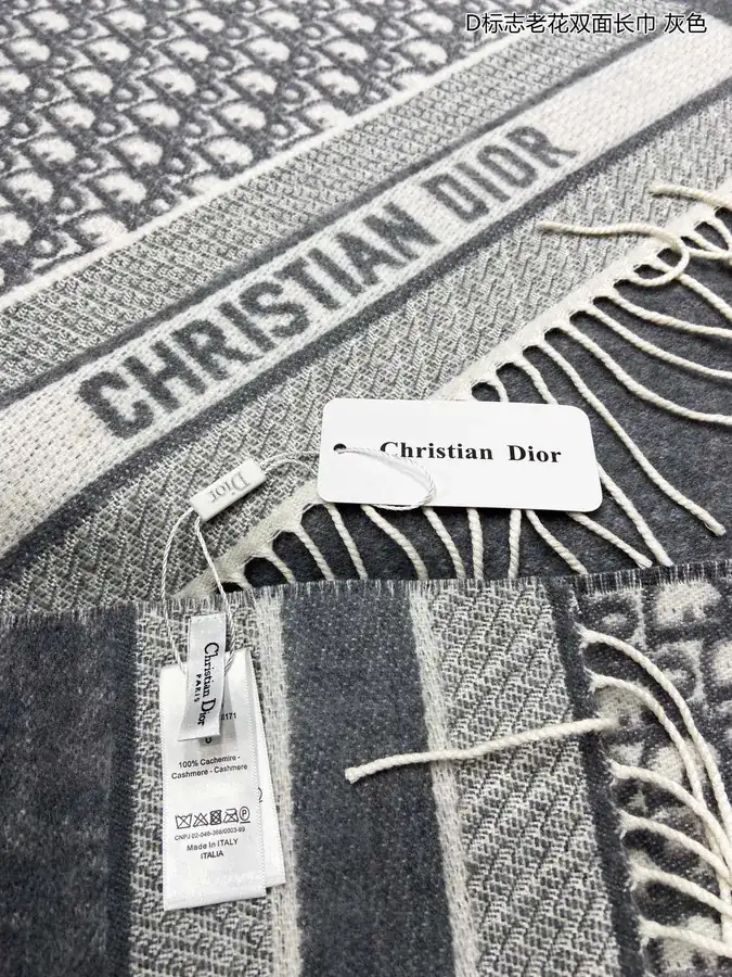 D Logo Monogram Double sided Scarf