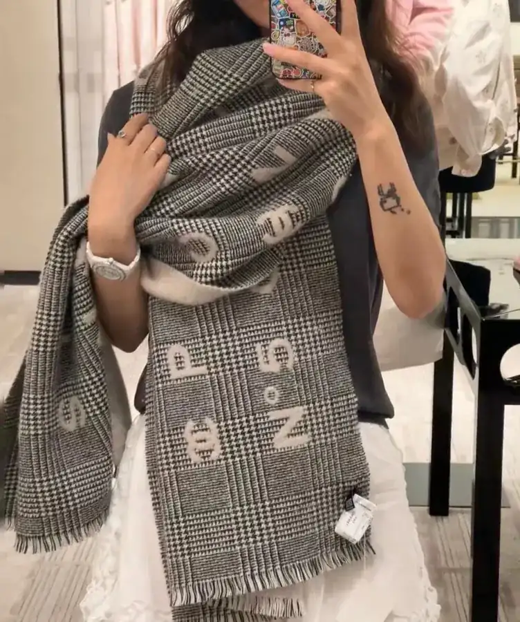 24Coco Series Scarf Elegant Two Tone Design