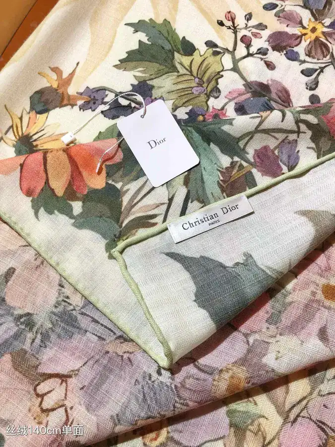 Original D Home 140cm Velvet Scarf with 4 Saisons Été Soleil Print