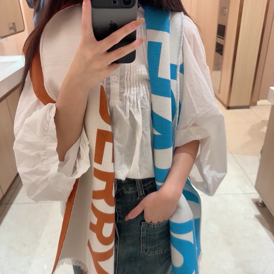 TB Series Limited Edition Double sided Jacquard Scarf Shawl