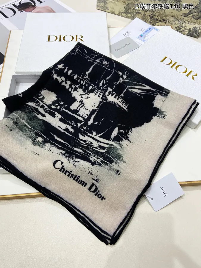 D House Eiffel Tower 140cm Square Scarf