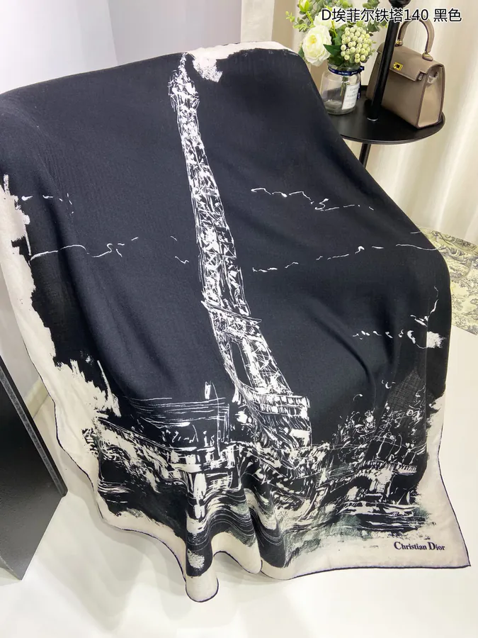 D House Eiffel Tower 140cm Square Scarf