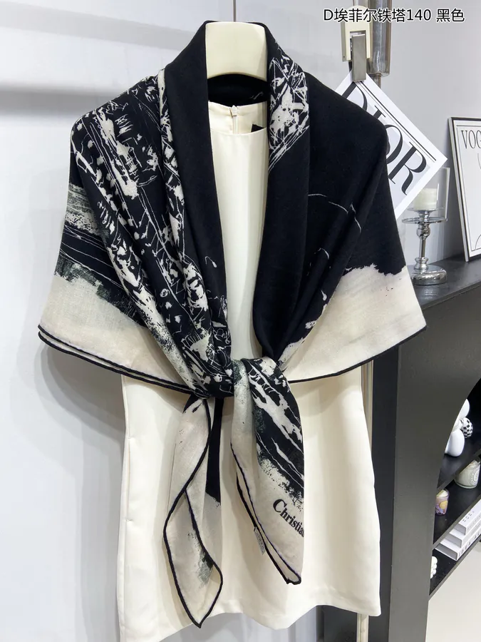 D House Eiffel Tower 140cm Square Scarf