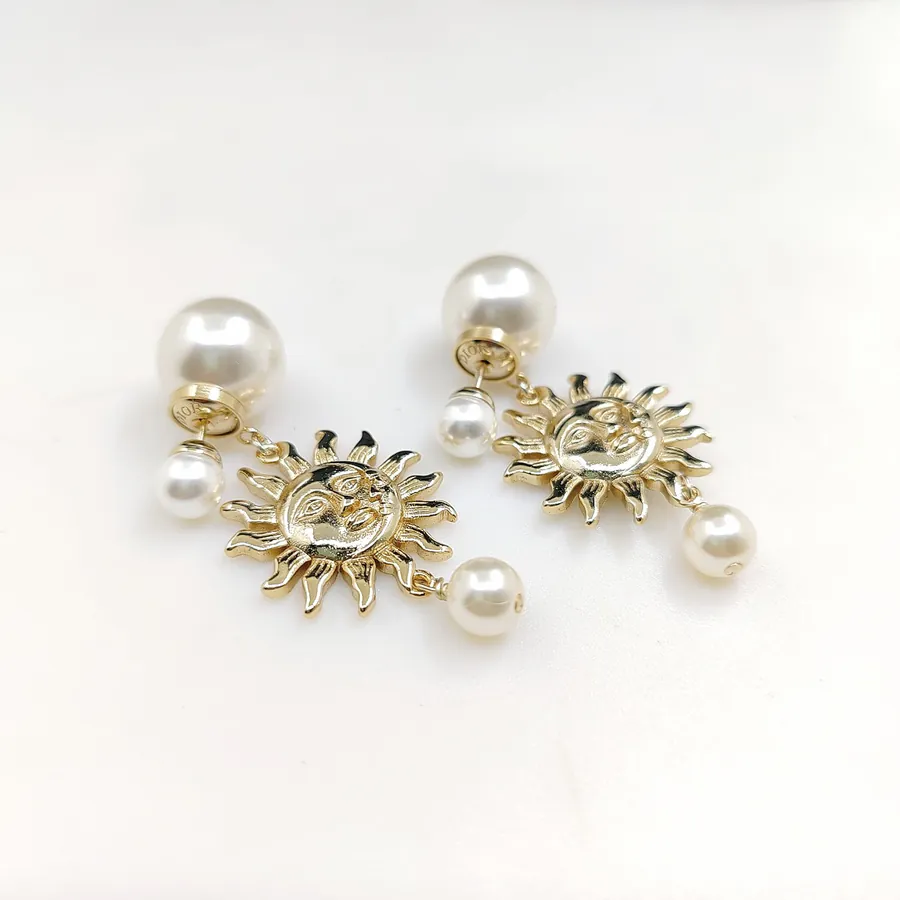 D*or Latest Pearl Smile Earrings
